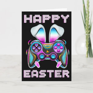 Tarjeta Feliz Pascua Controlador de Videojuegos Divertido 