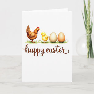 Tarjeta Feliz Pascua de Aves de Primavera