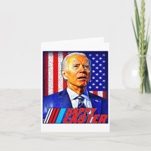 Tarjeta Feliz Pascua Divertido Joe Biden 4 De Julio Hombre