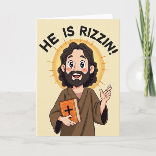 Tarjeta Feliz Pascua Él Está Rizzin