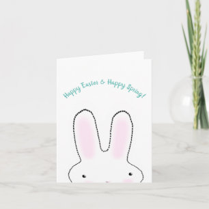 Tarjeta Feliz Pascua Feliz Primavera lindo personalizado C