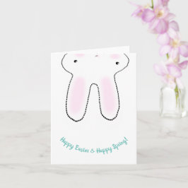 Tarjeta Feliz Pascua Feliz Primavera Pascua Bunny personal