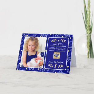 Tarjeta Feliz Pascua. Foto personalizada