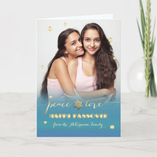 Tarjeta Feliz Pascua. Foto personalizada