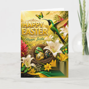 Tarjeta Feliz Pascua -Happi Iesta -Tarjetas al Estilo Jama