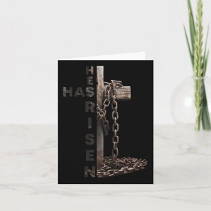 Tarjeta Feliz Pascua Jesús, se ha vuelto cristiano religio