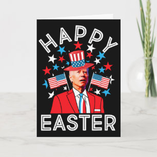 Tarjeta Feliz Pascua Joe Biden 4 de julio Día de la Indepe