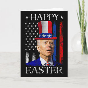 Tarjeta Feliz Pascua Joe Biden Confundido 4 De Julio Indep