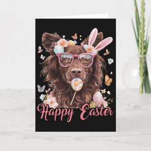 Tarjeta Feliz Pascua Nova Scotia Duck Tolling Retriever Do