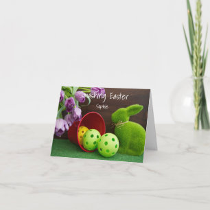 Tarjeta Feliz Pascua para el jugador de Pickleball
