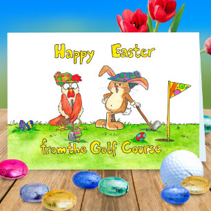 Tarjeta Feliz Pascua para Golfistas por Nicole Janes