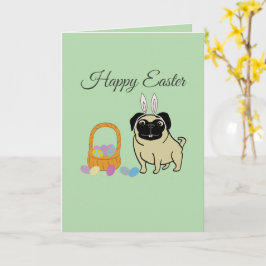 Tarjeta Feliz Pascua, perro