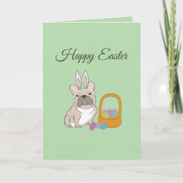 Tarjeta Feliz Pascua, perro