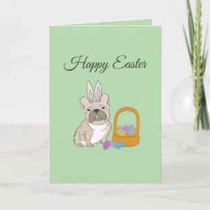 Tarjeta Feliz Pascua, perro