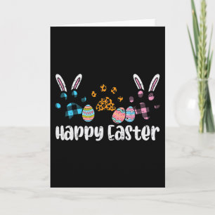 Tarjeta Feliz Pascua Perro Gato Pata Hombres Mujeres Niñas
