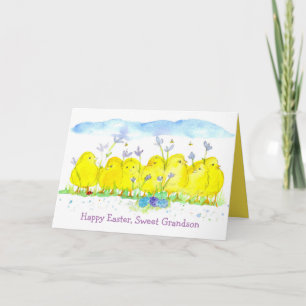 Tarjeta Feliz Pascua, Personalizado de Pollos Nieto