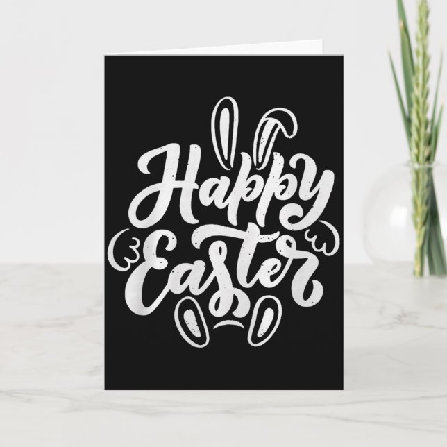 Tarjeta Feliz Pascua Premium Tri-blend  (Anverso)