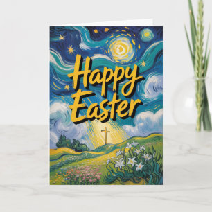 Tarjeta Feliz Pascua Religioso Cristiano al por