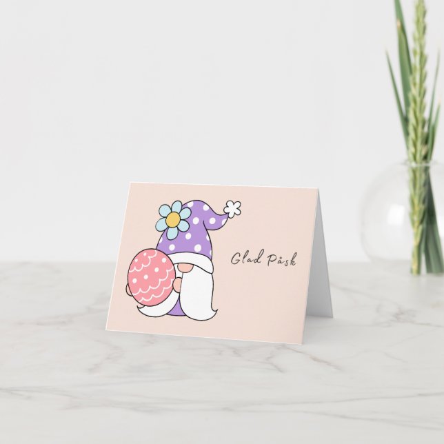 Tarjeta Feliz Pascua Sueca, Feliz Pascua (Anverso)