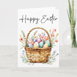 Tarjeta Feliz Pascua, Tarjeta de Cesta de Pascua