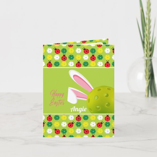 Tarjeta Feliz Pascua, texto personalizado (Anverso)