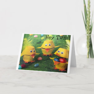 TARJETA FELIZ "PASCUA" Y "PRIMAVERA" A ****MI GEMELA***