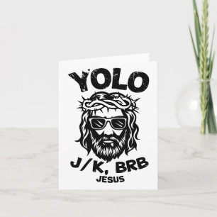 Tarjeta Feliz Pascua Yolo Jk Brb Jesús Hombres Cristianos 