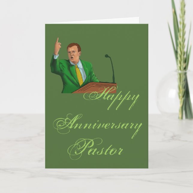 Tarjeta Feliz Pastor Annivario (Anverso)