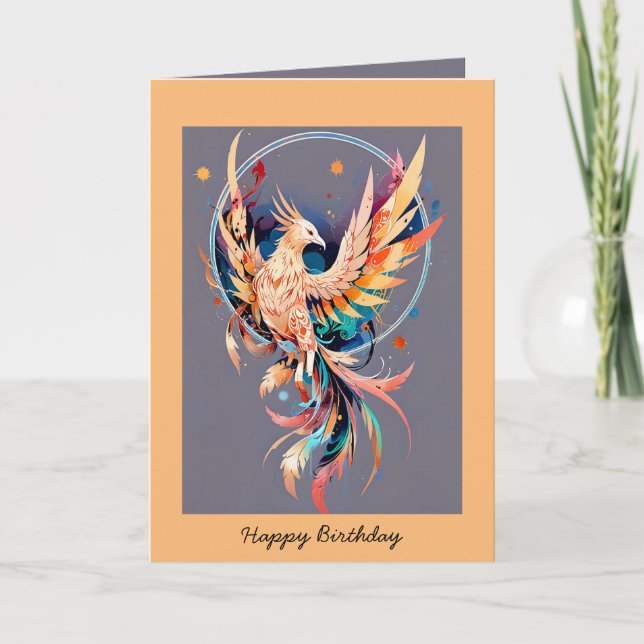 Tarjeta Feliz personalizable de cumpleaños (Anverso)