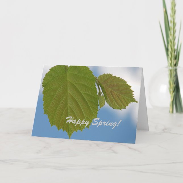 Tarjeta Feliz Primavera (Anverso)