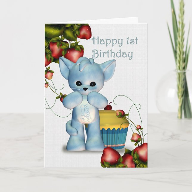 Tarjeta Feliz primer cumpleaños (Anverso)