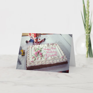 Tarjeta Feliz primer cumpleaños Elisabeth