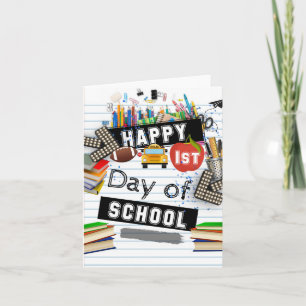 Tarjeta Feliz primer día de clases