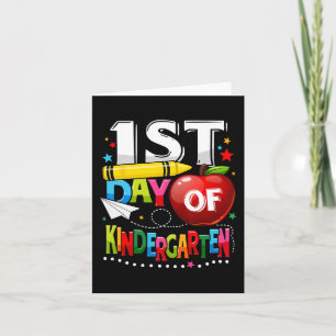 Tarjeta Feliz primer día de la diversión del profesor de g