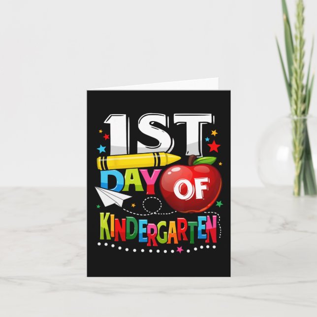 Tarjeta Feliz primer día de la diversión del profesor de g (Anverso)