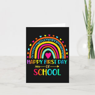 Tarjeta Feliz Primer Día De La Escuela El Arcoiris A La Es