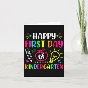 Tarjeta Feliz Primer Día De Niños Maestros De Jardines De