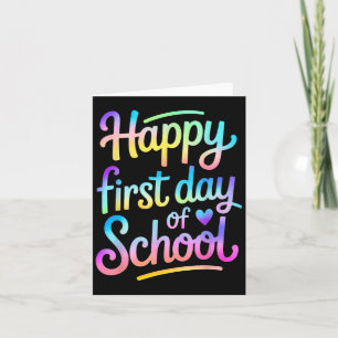 Tarjeta Feliz Primer Día Del Colegio De Vuelta A La Escuel