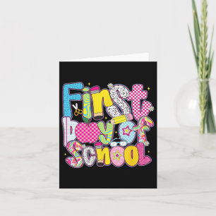 Tarjeta Feliz Primer Día Del Colegio Hola Profesores Niños
