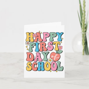 Tarjeta Feliz Primer Día Del Colegio Profesores Niños Ck A