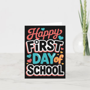 Tarjeta Feliz Primer Día Del Estudiante Escolar