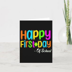 Tarjeta Feliz Primer Día Del Maestro Escolar, Pasado A La 