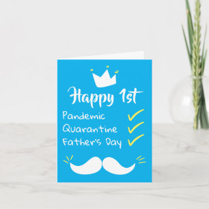 Tarjeta Feliz primer Día del Padre pandemia cuarentena Azu