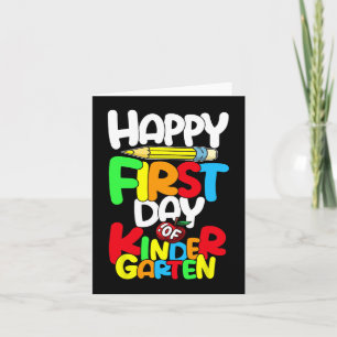 Tarjeta Feliz Primer Día Del Profesor De Jardín De Niños D