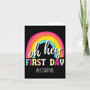 Tarjeta Feliz Primer Día Hagamos Esto De Nuevo En La Escue