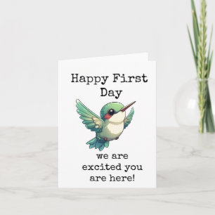 Tarjeta Feliz Primer Día, Nuevo Empleado