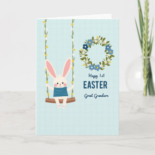 Tarjeta Feliz Primera Pascua Bisnieto