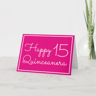 Tarjeta Feliz Quinceanera