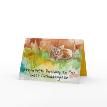 Feliz Quinto Cumpleaños Nieta Kit Fox