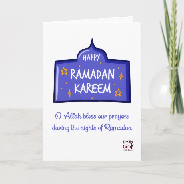 Tarjeta Feliz Ramadan Kareem (Anverso)